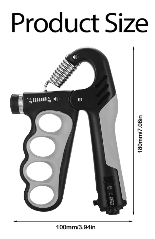 Handgrip 5kg-100kg (rojo y gris)