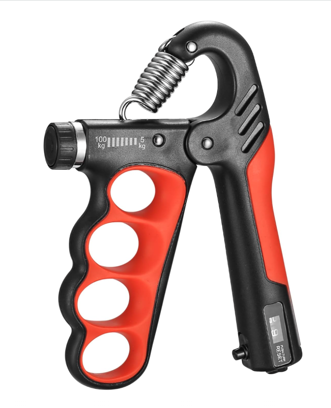 Handgrip de 5kg-100kg (rojo y gris)